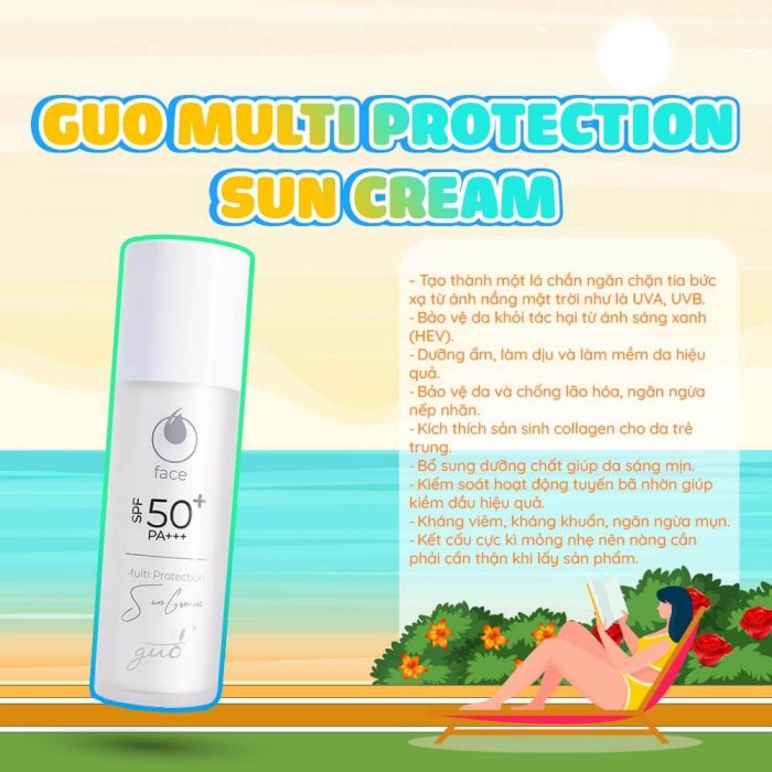 Review Kem Chống Nắng Đa Tầng GUO Multi Protection Sun Cream